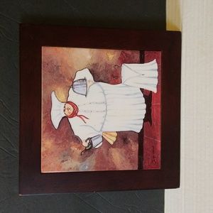 VGUC. Collectible chef tile.